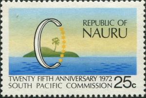 Nauru 1972 SG97 25c South Pacific Commission MNH