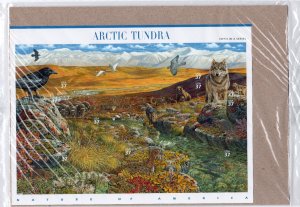 Scott #3802 Arctic Tundra (Nature Series) Sheet of 10 Stamps - Sealed Brown