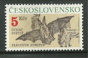 Czechoslovakia 2807 MNH Protected Animals, Bats SCV 2.25