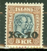 M: Iceland 143 mint CV $450