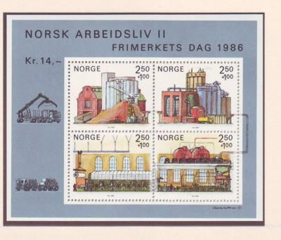 Norway Sc B69 1986 Paper Industry stamp sheet mint NH