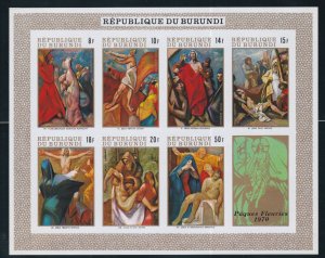 Burundi # C125a, Easter - Stations of the Cross, IMPERF, Mint NH, 1/2 Cat.