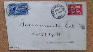 USA Scott E8 on 1913 S.D. cover