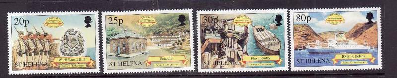 St Helena-Sc#769-72-unused NH set-Discovery of St Helena-Ships-2001-