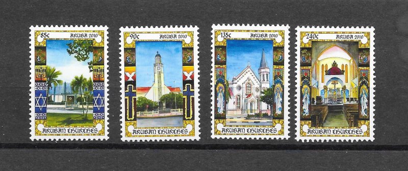 ARUBA #369a-d  CHURCHES  MNH