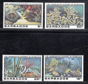 BARBADOS SC# 534-37 FVF/MNH