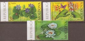 MOLDOVA 2008 WILD FLOWERS MNH