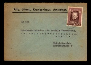 Austria SC# 489 On Cover to Vienna - L11404