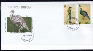 Belize 389,391 Birds Fleetwood U/A FDC