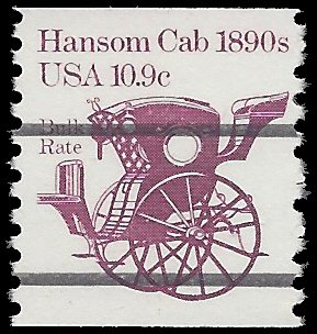 #1904a 10.9c Hansom Cab 1890s Coil Single Precancel 1982 Mint NH