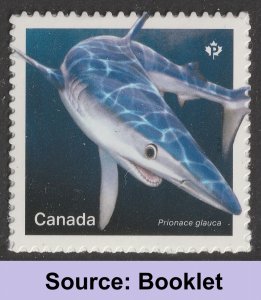 Canada 3108 Sharks Prionace Glauca P single A (from booklet) MNH 2018
