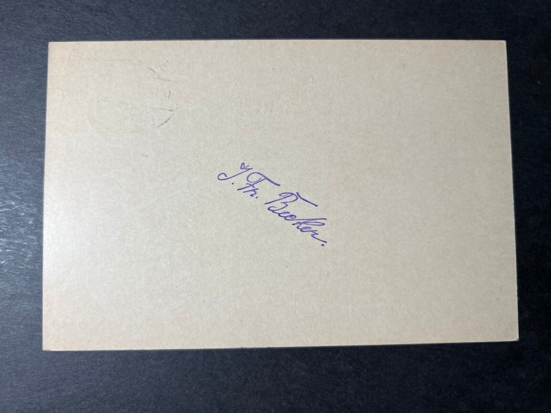 1912 German Samoa Postcard Cover Apia to Trier Germany