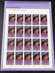 US 5171 Black Heritage Dorothy Height forever sheet (20 stamps) MNH 2017