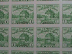 UNITED STATES- 1933-SC# 730 RESTORATION OF FORT DEARBORN  IMPERF: MNH S/S VF