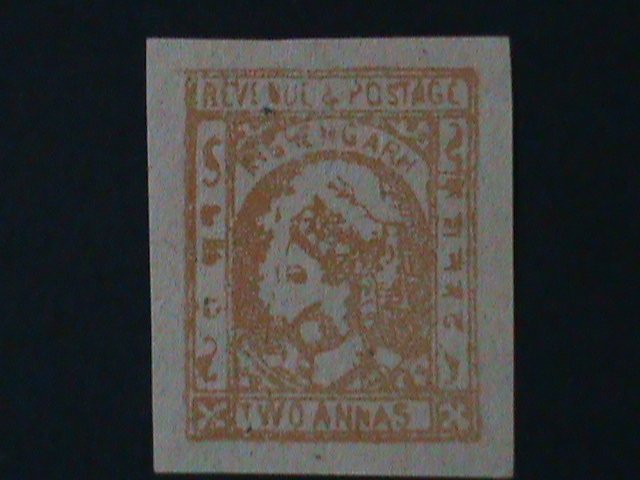 ​INDIA-KISHANGARH  STATES- SC#26 MAHARAJA SARDUL SINGH POSTAGE STAMP- IMPERF