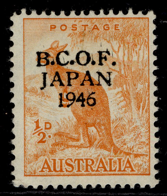 AUSTRALIA - BCOF Japan GVI SG J1, ½d orange, M MINT.