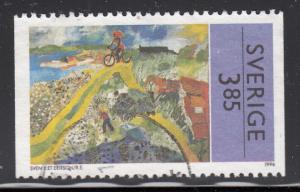 Sweden 1996 used Scott #2176 3.85k Painting by Sven X-Et Erixson