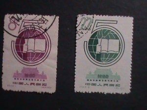 ​CHINA-1958-SC#370-1 5TH INTERNATIONAL STUDENTS UNION CONGRESS-USED VERY FINE