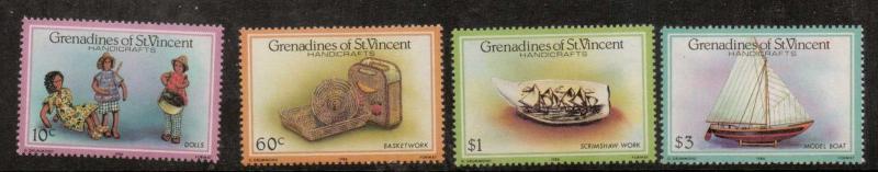 GRENADINES OF ST.VINCENT SG464/7 1985 HANDICRAFTS MNH