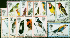 Swaziland 1976 Birds Set of 15 SG236-250a V.F.U