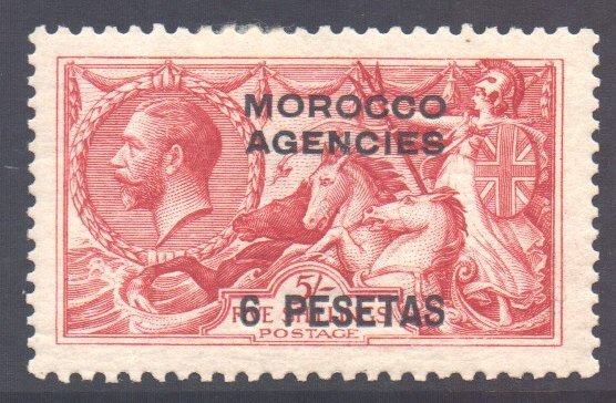 Morocco Scott 56 - SG136, 1914 Spanish 6p MH*