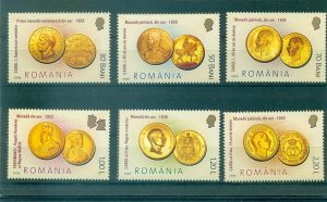 Romania - Sc# 1788-93. 2006 Gold Coins. MNH $5.00.