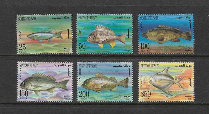 FISH - KUWAIT #1362-67  MNH