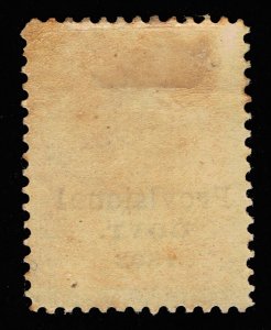 VERY NICE GENUINE HAWAII SCOTT #72 F-VF MINT OG H 1893 RED OVERPRINTED IN BLACK