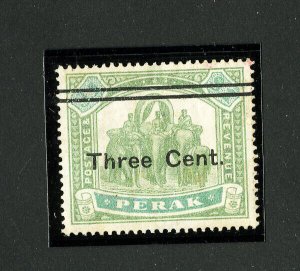 Perak Stamps # 67 XF Light Cancel Scott Value $160.00