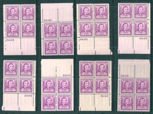 UNITED STATES (36) Sc#986 Plate Blocks ALL MNH Corner Sets