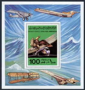 Libya 769-773, 774-775, MNH. Mi 682-688 Bl.36-37. Power Flight, 75th Ann. 1978.