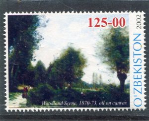 Uzbekistan 2002 CAMILLE COROT Painting Stamp Perforated Mint (NH)