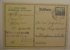 GERMANY 1930 POSTAL CARD