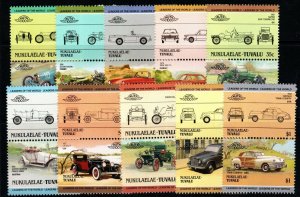 TUVALU-NUKULAELAE Sc25/34 1985 AUTOMOBILES MNH