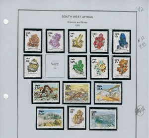 SOUTH WEST AFRICA ALMOST COMPLETE 1968-1989/ MINT 85% NH/LIGHTHOUSE BINDER/DUST 