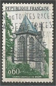 FRANCE, 1971 used 60c, Sainte Chapelle, Scott 1310