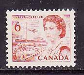 Canada-Unitrade#459biv- id7-unused NH 6c Centennial-hibright-1969-