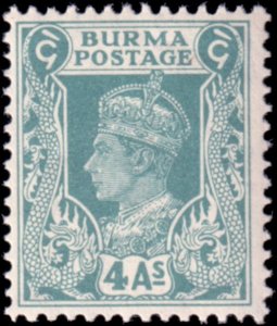 BURMA 45 NO OVERPRINT RARE M/NH/F