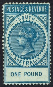 SOUTH AUSTRALIA 1886 QV POSTAGE & REVENUE 1 POUND PERF 11.5 - 12.5 