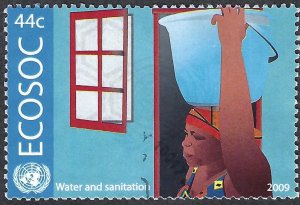 United Nations #992 Water and Sanitation (2009). Used.