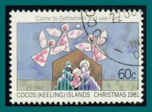 Cocos 1981 Christmas, 60c used  #77,SG74