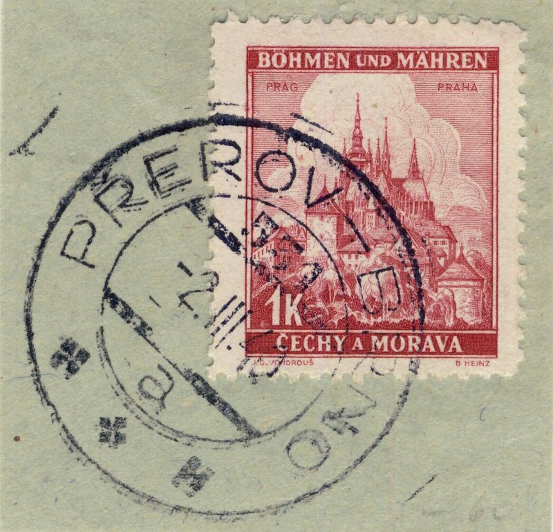 BÖHMEN u. MAHREN - 1940  PŘEROV - BRNO * * *  TPO n°531a CDS on Mi.28