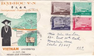 Vietnam (South) # 266-269, Higher Education, First Day Cover