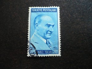 Stamps - Turkey - Scott# 845 - Used Part Set of 1 Stamp