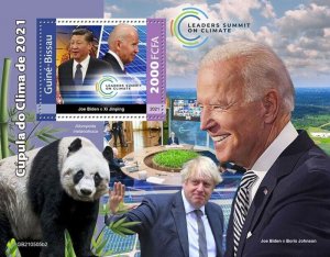 Guinea-Bissau - 2021 Climate Leader's Summit - Stamp Souvenir Sheet - GB210505b2