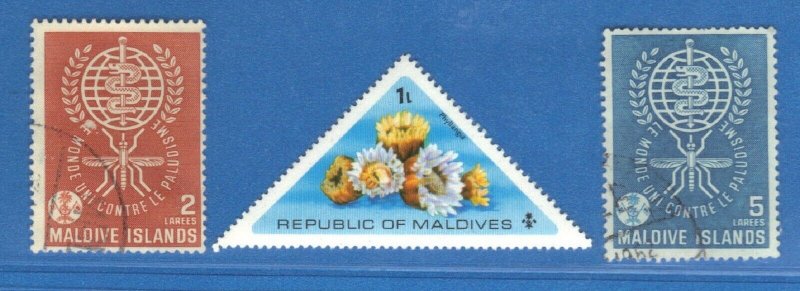 MALDIVE ISLANDS SC# 87+89+557 **USED& MH**1962+65    SEE SCAN
