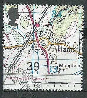 GB  QEII  SG 1581 Ordnance Survey   VFU Bureau Cancel