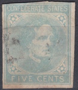 CSA 1862 5c Jefferson Used