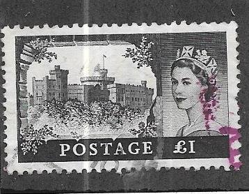 GB #374   £1 Queen Elizabeth Castle issue  (U) CV $6.00