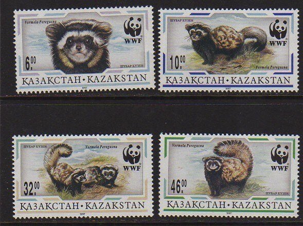 Kyrgyzstan 1997 Sc 171-174 WWF set MNH